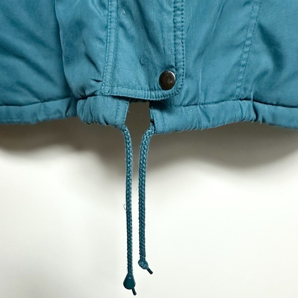 Jacqueline Ferrar Blue Dark Teal Winter Coat Detachable Faux Fur Hood Lined - Picture 9 of 16